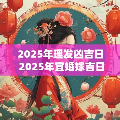 2025年理发凶吉日 2025年宜婚嫁吉日