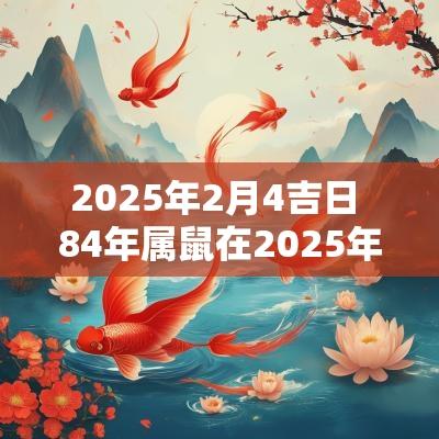 2025年2月4吉日 84年属鼠在2025年2月搬迁吉日