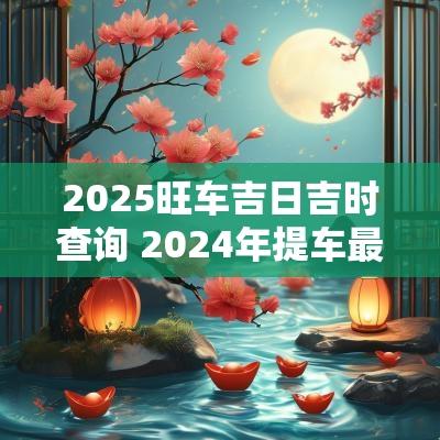 2025旺车吉日吉时查询 2025年提车最旺日子老黄历