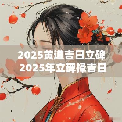 2025黄道吉日立碑 2025年立碑择吉日