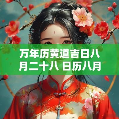 万年历黄道吉日八月二十八 日历八月黄道吉日