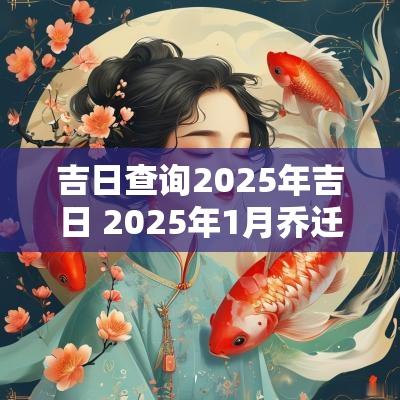吉日查询2025年吉日 2025年1月乔迁吉日