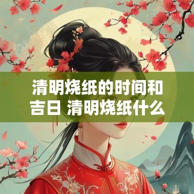 清明烧纸的时间和吉日 清明烧纸什么时候烧最好