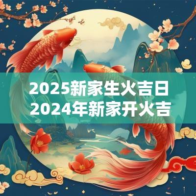 2025新家生火吉日 2025年新家开火吉日一览表
