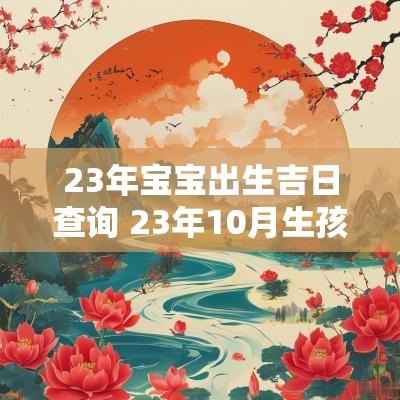 23年宝宝出生吉日查询 23年10月生孩子的吉日