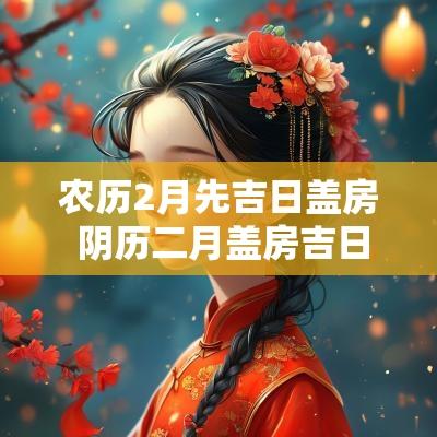 农历2月先吉日盖房 阴历二月盖房吉日