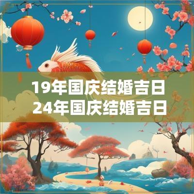 19年国庆结婚吉日 24年国庆结婚吉日一览表