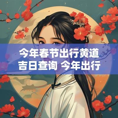 今年春节出行黄道吉日查询 今年出行吉日查询大全