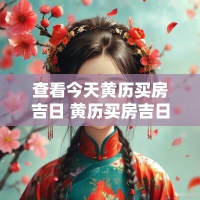 查看今天黄历买房吉日 黄历买房吉日