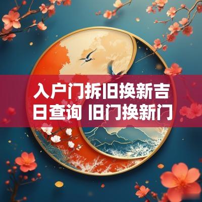 入户门拆旧换新吉日查询 旧门换新门吉日查询表