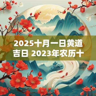 2025十月一日黄道吉日 2025年农历十月黄道吉日一览表图