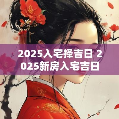 2025入宅择吉日 2025新房入宅吉日
