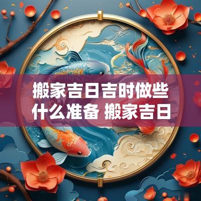 搬家吉日吉时做些什么准备 搬家吉日当天要做点什么