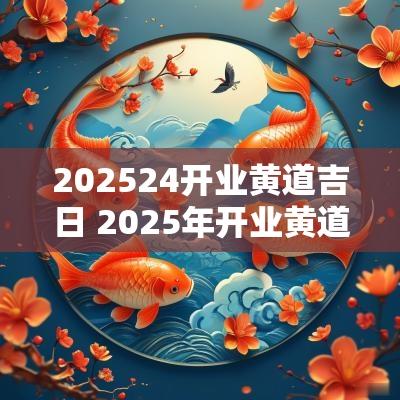202524开业黄道吉日 2025年开业黄道吉日一览表