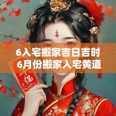 6入宅搬家吉日吉时 6月份搬家入宅黄道吉日属猪