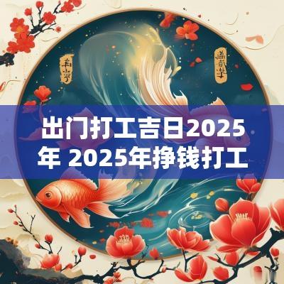 出门打工吉日2025年 2025年挣钱打工吉日