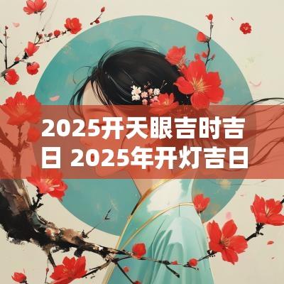 2025开天眼吉时吉日 2025年开灯吉日