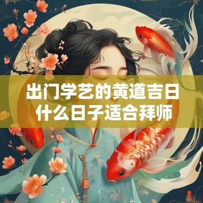 出门学艺的黄道吉日 什么日子适合拜师学艺