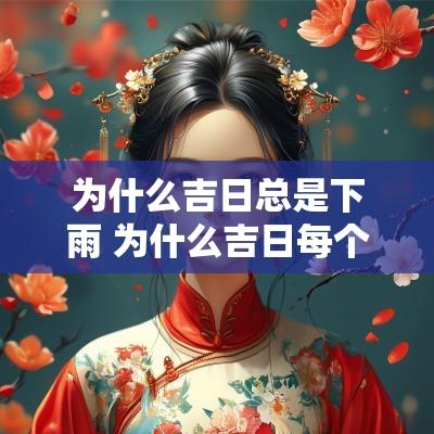为什么吉日总是下雨 为什么吉日每个日历都不一样
