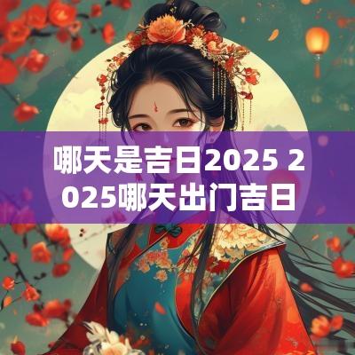 哪天是吉日2025 2025哪天出门吉日
