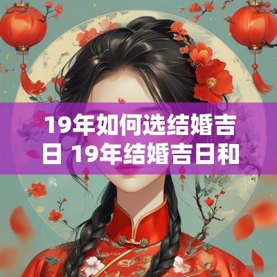19年如何选结婚吉日 19年结婚吉日和吉时
