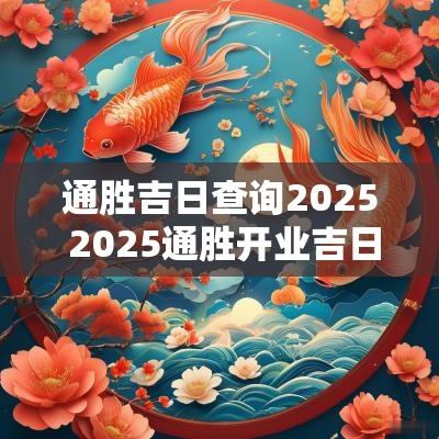 通胜吉日查询2025 2025通胜开业吉日
