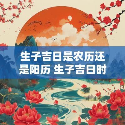 生子吉日是农历还是阳历 生子吉日时辰表