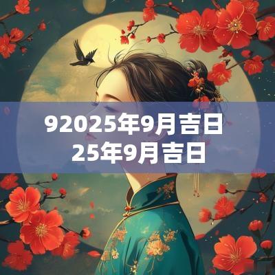 92025年9月吉日 25年9月吉日