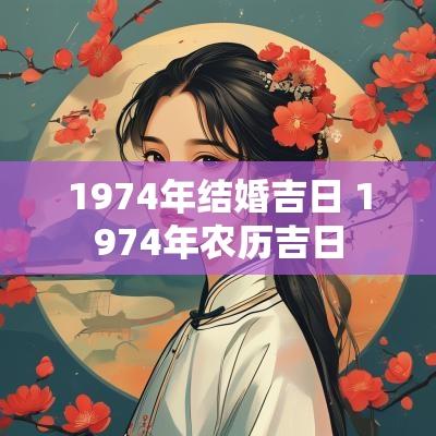1974年结婚吉日 1974年农历吉日