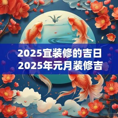 2025宜装修的吉日 2025年元月装修吉日