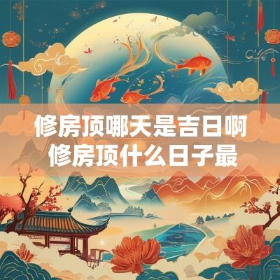 修房顶哪天是吉日啊 修房顶什么日子最好