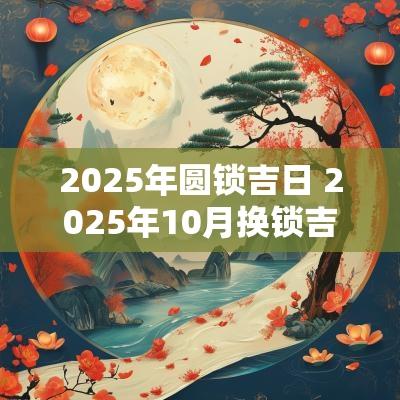 2025年圆锁吉日 2025年10月换锁吉日