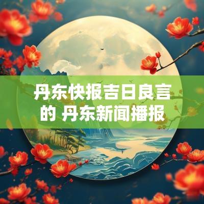 丹东快报吉日良言的 丹东新闻播报