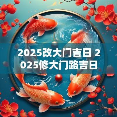2025改大门吉日 2025修大门路吉日