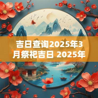吉日查询2025年3月祭祀吉日 2025年腊月祭祀吉日