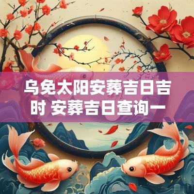 乌免太阳安葬吉日吉时 安葬吉日查询一览表