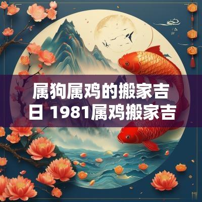 属狗属鸡的搬家吉日 1981属鸡搬家吉日