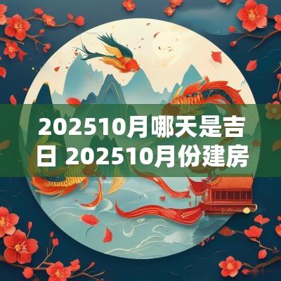 202510月哪天是吉日 202510月份建房吉日