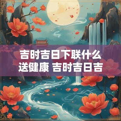 吉时吉日下联什么送健康 吉时吉日吉星照下一句