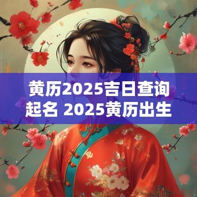 黄历2025吉日查询起名 2025黄历出生吉日