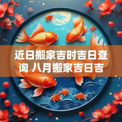 近日搬家吉时吉日查询 八月搬家吉日吉时查询