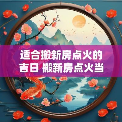 适合搬新房点火的吉日 搬新房点火当天要在新房睡吗