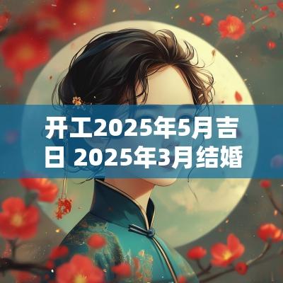 开工2025年5月吉日 2025年3月结婚吉日
