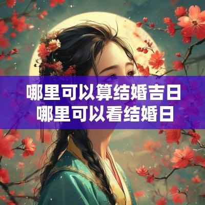 哪里可以算结婚吉日 哪里可以看结婚日期吉日