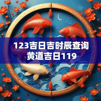 123吉日吉时辰查询 黄道吉日119