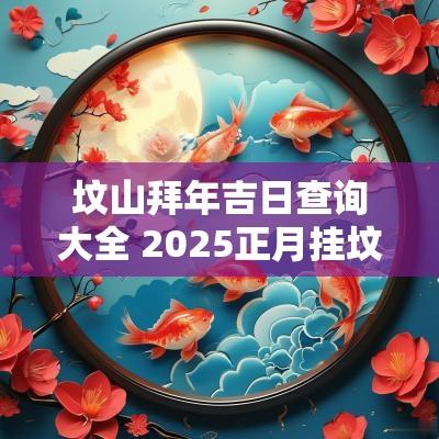 坟山拜年吉日查询大全 2025正月挂坟吉日