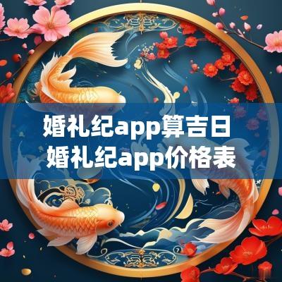 婚礼纪app算吉日 婚礼纪app价格表