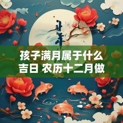孩子满月属于什么吉日 农历十二月做满月的吉日