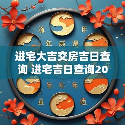 进宅大吉交房吉日查询 进宅吉日查询2025年