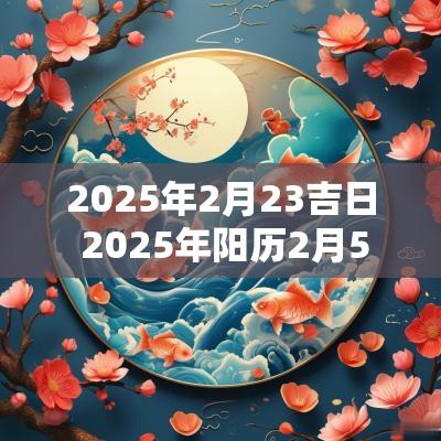2025年2月23吉日 2025年阳历2月5日是吉日吗